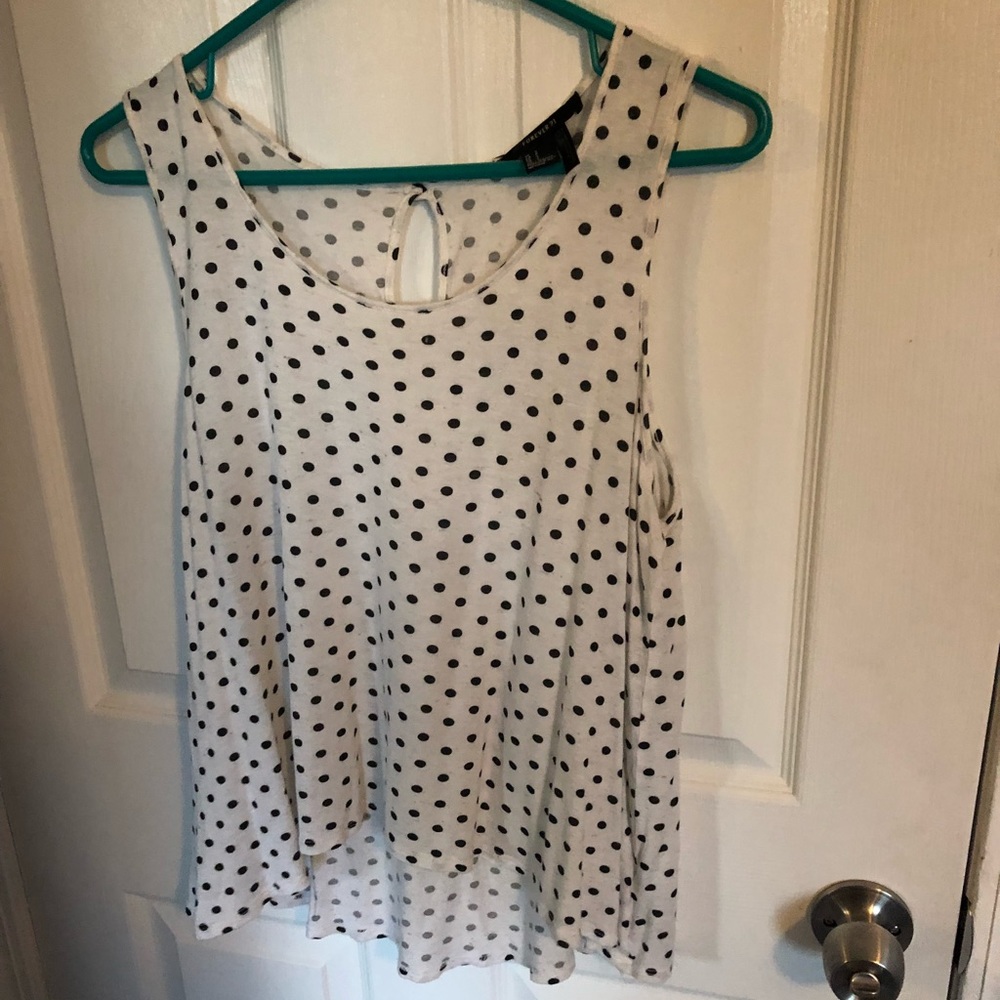 Black and white pocka dot tank top